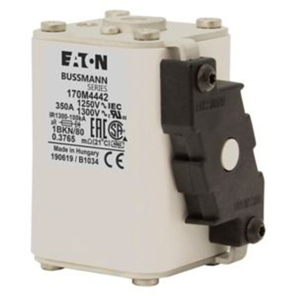 Fuse-link, high speed, 350 A, AC 1250 V, size 1, 53 x 69 x 80 mm, aR, IEC, UL, single indicator image 12