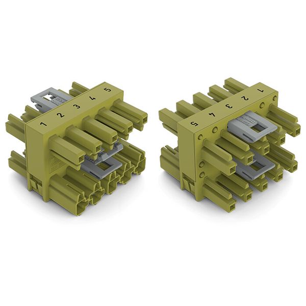 3-way distribution connector 5-pole Cod. B light green image 2