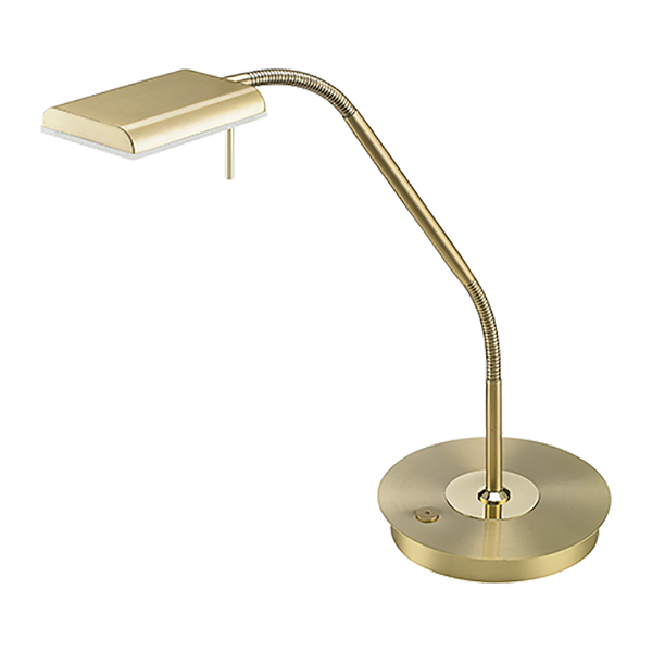 Bergamo LED table lamp matt brass image 1