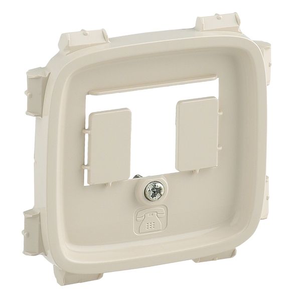 Cover plate Valena Allure - TAE/TDO socket cover - ivory image 1