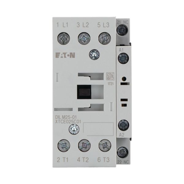 Contactor, 3 pole, 380 V 400 V 11 kW, 1 NC, RDC 24: 24 - 27 V DC, DC operation, Screw terminals image 13