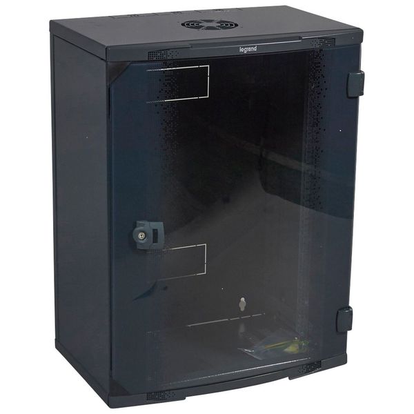 Wall mounting 19 inches cabinet 16U 800 x 600 x 400mm image 2
