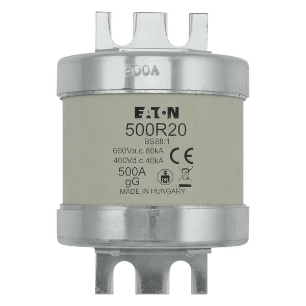 Fuse-link, low voltage, 500 A, AC 660 V, BS88, 74 x 112 mm, gL/gG, BS image 17