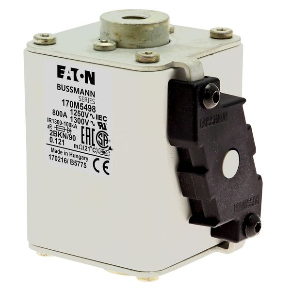 Fuse-link, high speed, 800 A, AC 1250 V, size 2, 61 x 77 x 91 mm, aR, IEC, UL, single indicator image 8