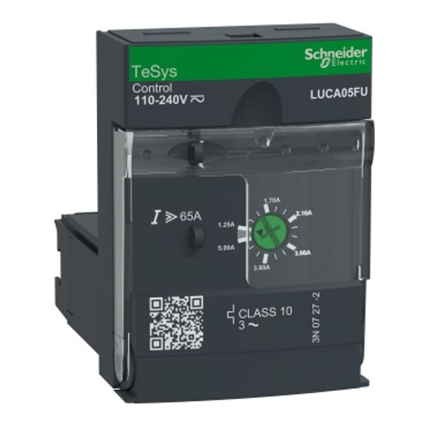 Standard control unit, TeSys Ultra, 1.25-5A, 3P motors, thermal magnetic protection, class 10, coil 110-240V AC/DC image 4