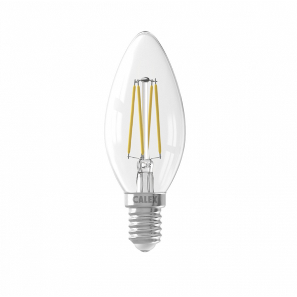 LED Bulb Filament E14 4W B35 2700K 470lm CL INTEC image 1