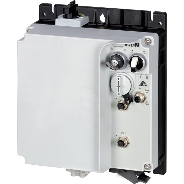 Reversing starter, 6.6 A, Sensor input 2, 400/480 V AC, AS-Interface®, S-7.4 for 31 modules, HAN Q4/2, with manual override switch image 5