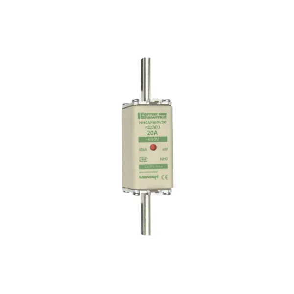 Fuse-link NH0 aM 690VAC 20A live tags Double indicator image 2