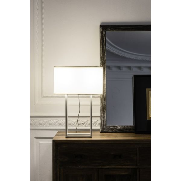 VESPER WHITE TABLE LAMP 2 X E27 20W image 1