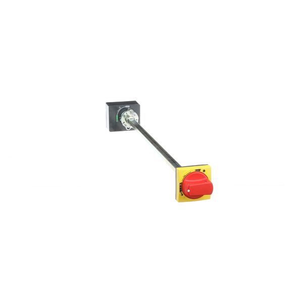 Extended rotary handle, ComPact NSXm, red handle/yellow front, shaft length 200-600mm, IP65 image 3