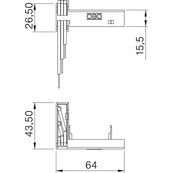 ÜSM-A-4T Surge proctetion module w. support f. Modul 45connect image 2