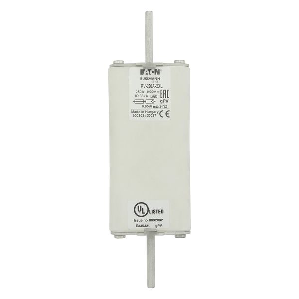 Fuse-link, high speed, 250 A, DC 1500 V, 2XL, 61 x 205 mm, gPV, IEC, UL, with indicator image 5