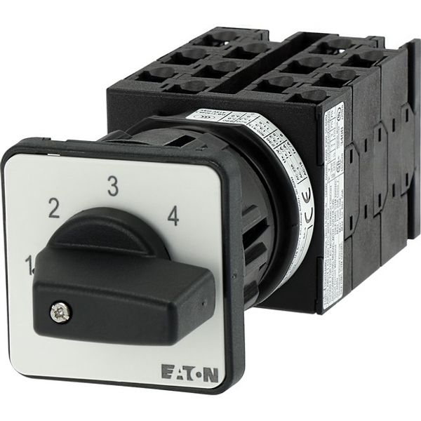 Step switches, T0, 20 A, centre mounting, 6 contact unit(s), Contacts: 12, 45 °, maintained, Without 0 (Off) position, 1-4, Design number 8271 image 5