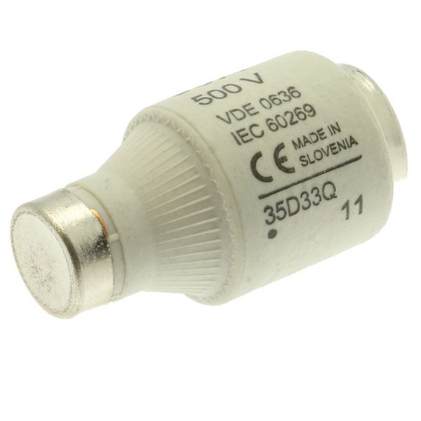 Fuse-link, low voltage, 35 A, AC 500 V, D3, 27 x 16 mm, gR, IEC, fast-acting image 3
