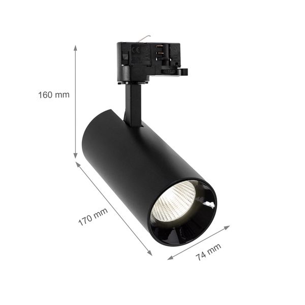 ANDROMEDA COB LED 25W NW 3F black (3 phases) 36deg 60deg image 35