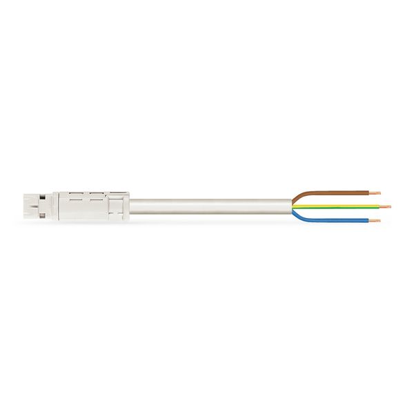 pre-assembled connecting cable;Eca;Plug/open-ended;white image 1