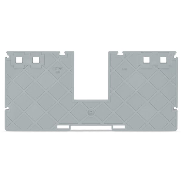 Seperator plate with jumper bar recess 2 mm thick 157 mm wide gray image 3