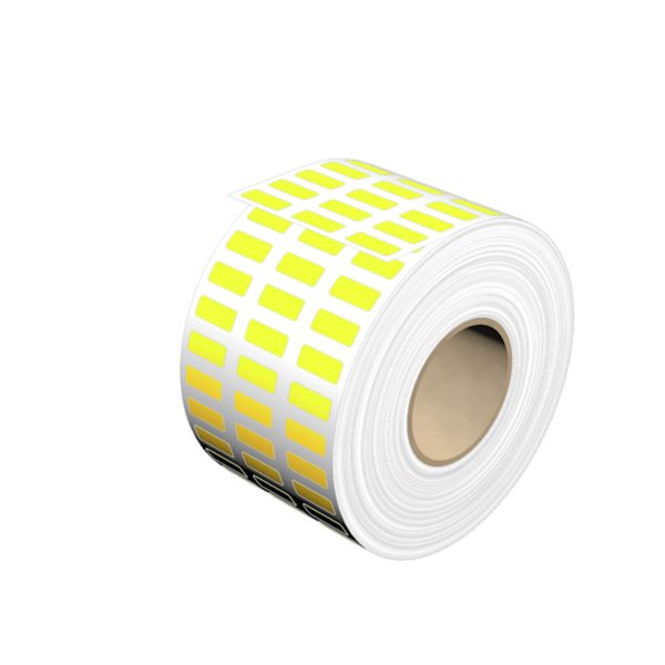 Device marking, Self-adhesive, halogen-free, 15 mm, Polyester, yellow image 1