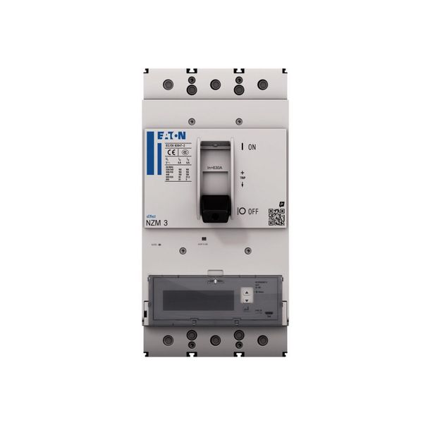 NZM3 PXR25 circuit breaker - integrated energy measurement class 1, 630A, 4p, variable, earth-fault protection, ARMS and zone selectivity, withdrawabl image 8