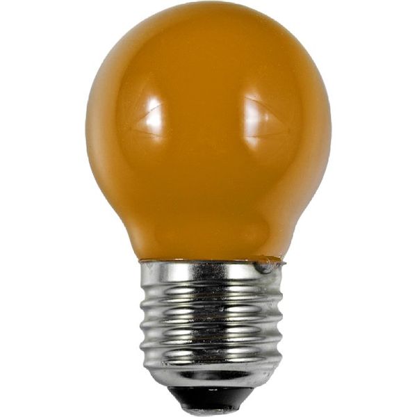 LED E27 Fila Ball G45x75 230V 1W AC Orange Non-Dim image 2