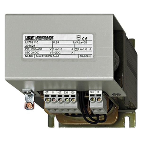 Single-phase Power Supply, non-controlled, 230/24VDC, 20A image 1