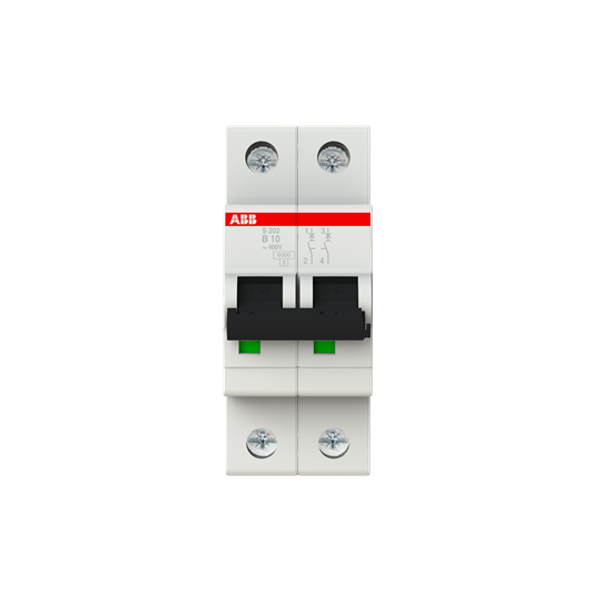 S202-B10 Miniature Circuit Breaker - 2P - B - 10 A image 5