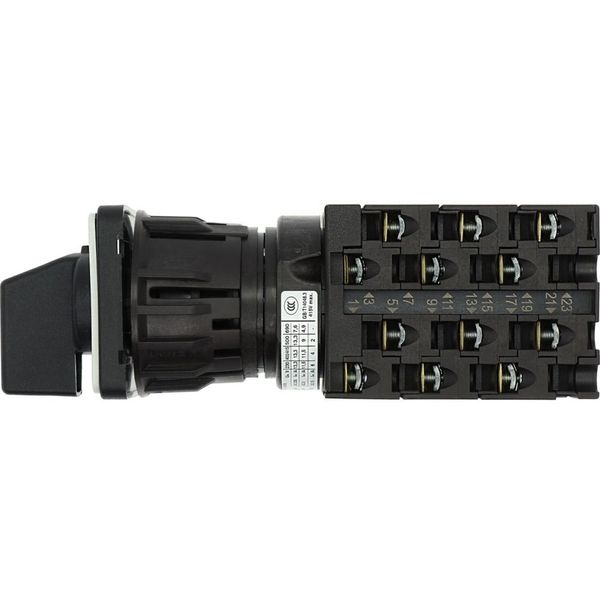 Step switches, T0, 20 A, centre mounting, 6 contact unit(s), Contacts: 12, 45 °, maintained, Without 0 (Off) position, 1-3, Design number 8476 image 14