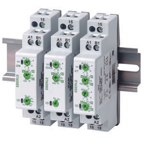 Installation time relay, multifunction relay UC 12-240V, 1 changeover contact, 5 A, time range: 0.05 sec...100 hours image 2