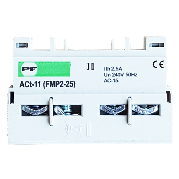 Auxiliary contact (top) ACt-1-11 for FMP2-32 NO+NC image 1