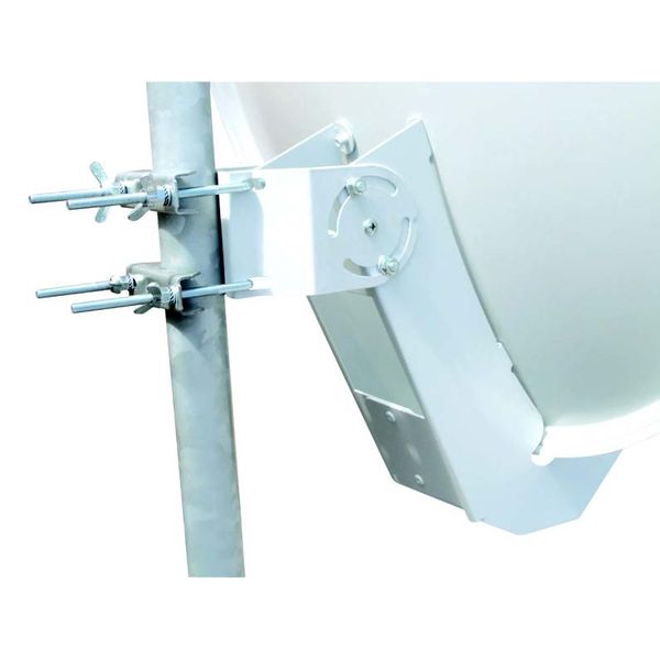 SAT Antenna  85/80cm,Alu,40dB,double monobloc feed-arm,white image 1