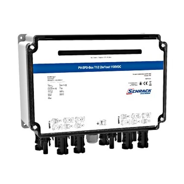 PV-SPD-Box T1/2, 2xIn/1xOut, 2xMPPT, 1100VDC, MC4 connection image 1