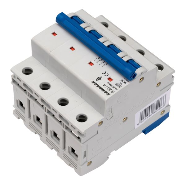 Miniature Circuit Breaker (MCB) AMPARO 6kA, B 20A, 4-pole image 4