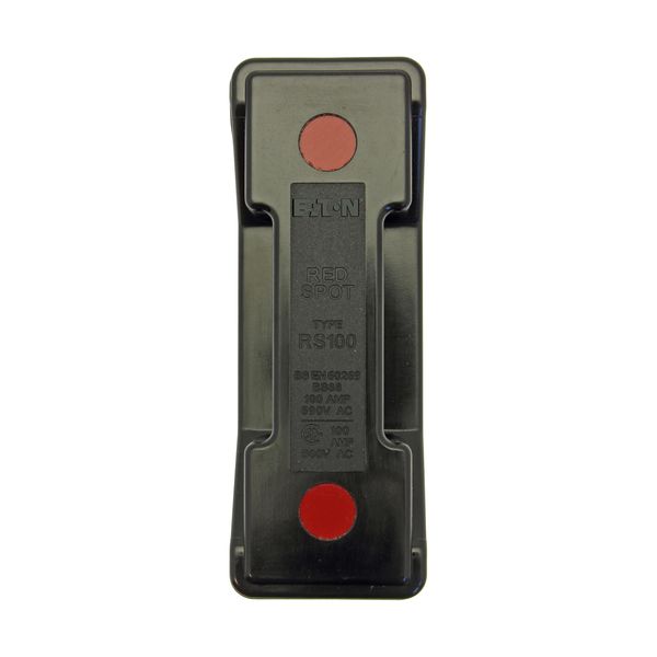 Fuse-holder, LV, 100 A, AC 690 V, BS88/A4, 1P, BS, back stud connected, black image 17