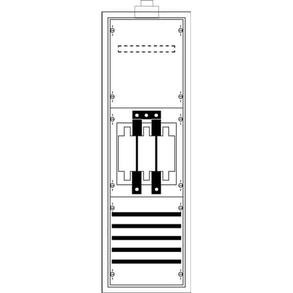 CZE32 ComfortLine Feed-in enclosure, Surface mounting, Isolated (Class II), IP30, Field Width: 1, Rows: 0, 950 mm x 300 mm x 215 mm image 5