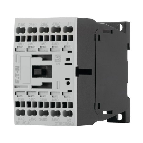 Contactor relay, 24 V DC, 4 N/O, Spring-loaded terminals, DC operation image 14