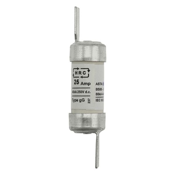 Fuse-link, low voltage, 25 A, AC 440 V, BS88/F1, 15 x 62 mm, gL/gG, BS image 19