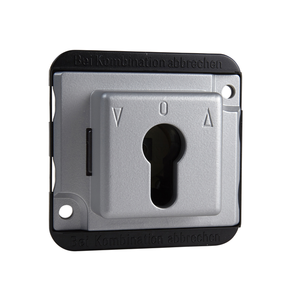 Roller shut. push-button insert f. cyl. locks, 2-pole, aluminium, Anti-vandalism image 5