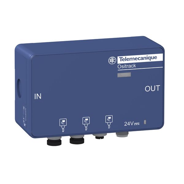 Connection tap off box, Radio frequency identification XG, 3 RFID station to Modbus or UNI TELWAY, M12 image 1