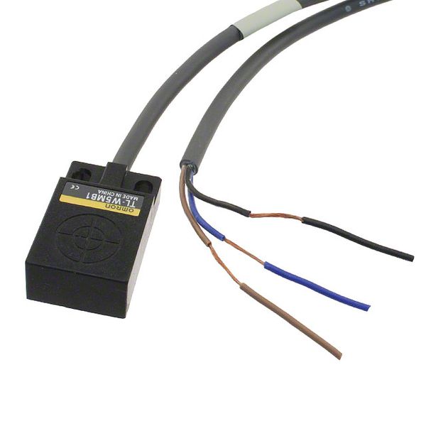 Proximity sensor, inductive, non-shielded, 5mm, DC, 3-wire, PNP-NO, 2m image 1