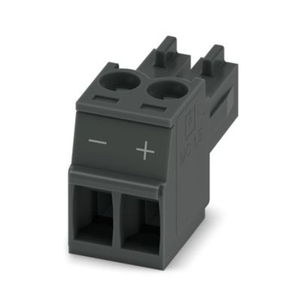 MC 1,5/ 2-ST-3,5 BK BDWH:-,+ - PCB connector image 1