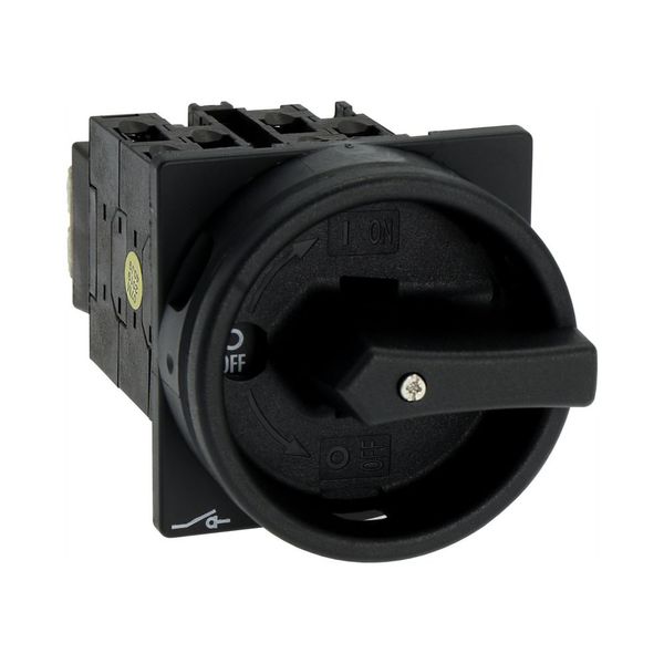 Main switch, T0, 20 A, flush mounting, 4 contact unit(s), 8-pole, STOP function, With black rotary handle and locking ring, Lockable in the 0 (Off) po image 16