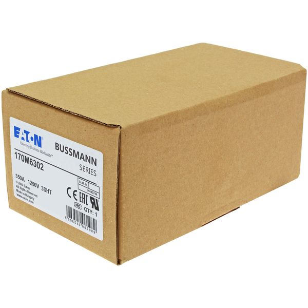 Fuse-link, high speed, 350 A, AC 1250 V, size 3, 76 x 76 x 155 mm, aR, IEC, single indicator image 14