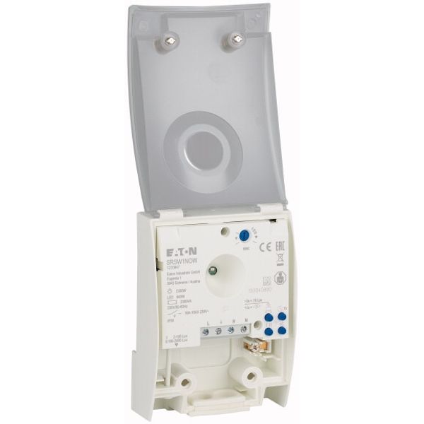 Analogue Light intensity switch, Wall mounted,  1 NO contact, integrated light sensor, 2-100 Lux / 100-2000 Lux image 2