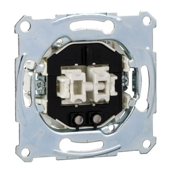 Two-circuit swit.insrt 1P w. indic.light,flush-mntd,16 AX,250 V AC, screwl. image 2