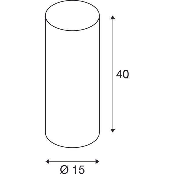 FENDA lamp shade, D150/ H400, cylindrical, white image 1