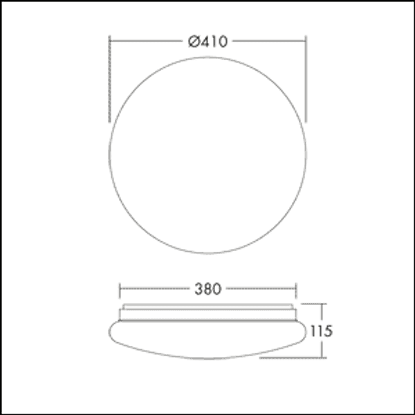 Wall-/ceiling luminaire LENA VARIO LED 380 2500 830/35/40 image 6