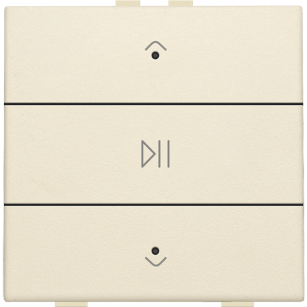 Single audio control with LEDs for Niko Home Control, cream image 1