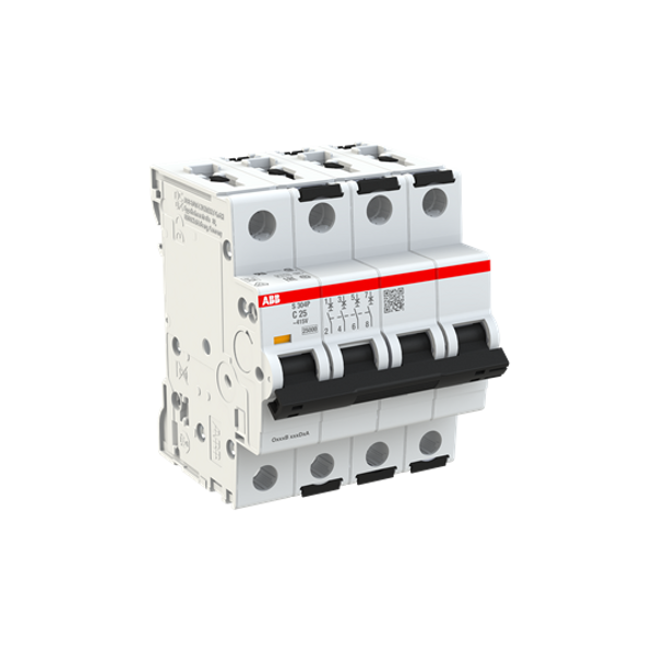 S304P-C25 Miniature Circuit Breaker - 4P - C - 25 A image 1