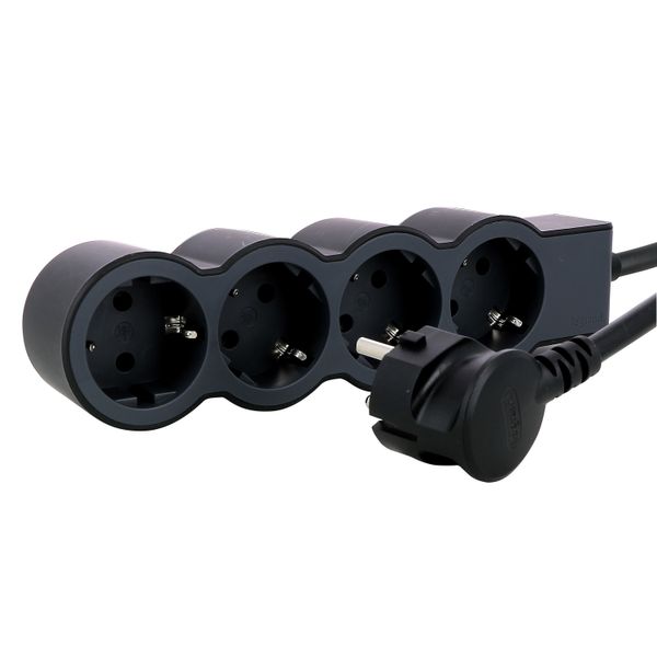 Multi-outlet 4 socket outlets cable 3m and 1.5mm² section image 6