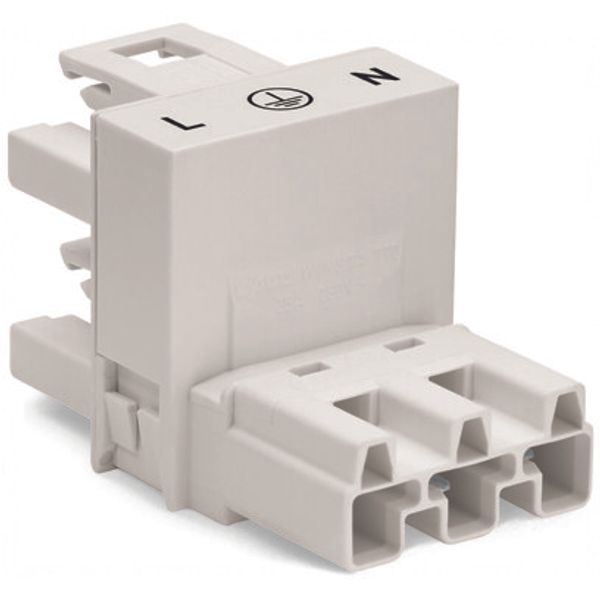 h-distribution connector 3-pole Cod. A white image 7